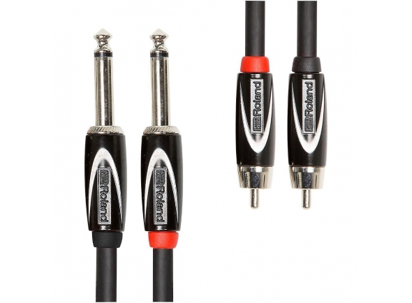 <b>Roland RCC-3-2R28 Cabo Audio Jack Duplo mono RCA Duplo 1 metro comprimento Garantia Vitalícia</b> <b>Roland RCC-3-2R28 Cabo Audio Jack Duplo mono RCA Duplo 1 metro comprimento Garantia Vitalícia</b>